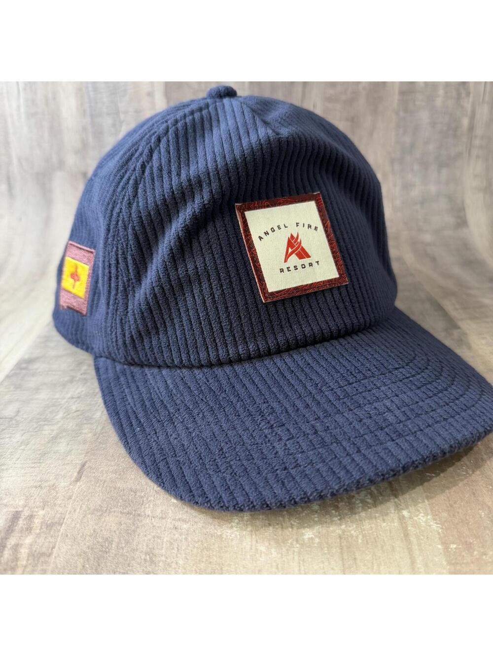 Angel Fire Resort New Mexico Under Armour Corduroy Blue Hat Snapback Cap